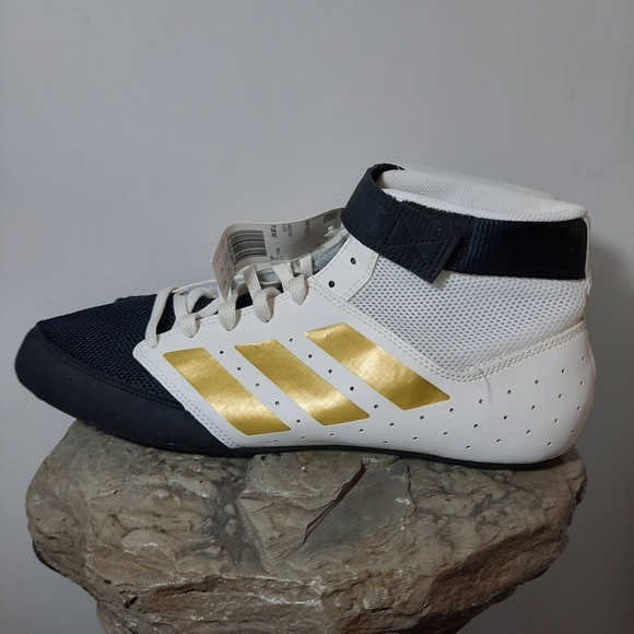 adidas Shoes New Adidas Mens Mat Hog 2 Black White Gold Lace Up